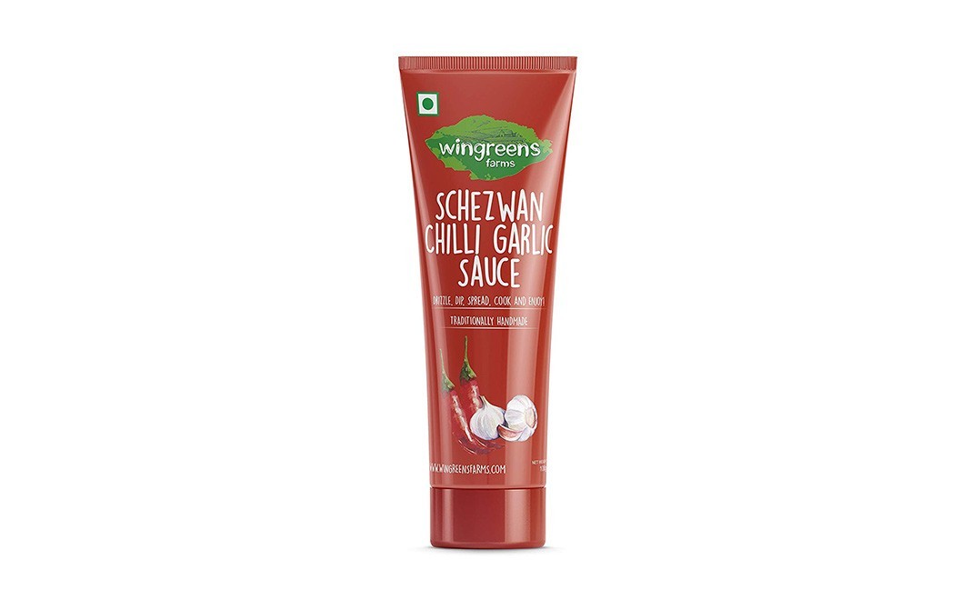 Wingreens Farms Schezwan Chilli Garlic Sauce    Tube  100 grams